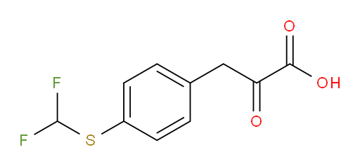 3-(4-((difluoromethyl)thio)phenyl)-2-oxopropanoic acid