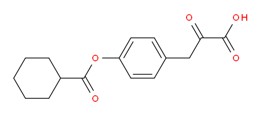 3-(4-((cyclohexanecarbonyl)oxy)phenyl)-2-oxopropanoic acid