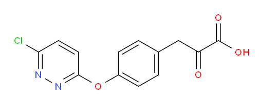 3-(4-((6-chloropyridazin-3-yl)oxy)phenyl)-2-oxopropanoic acid