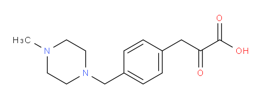 3-(4-((4-methylpiperazin-1-yl)methyl)phenyl)-2-oxopropanoic acid