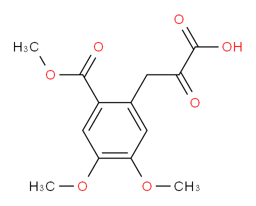 3-(4,5-dimethoxy-2-(methoxycarbonyl)phenyl)-2-oxopropanoic acid