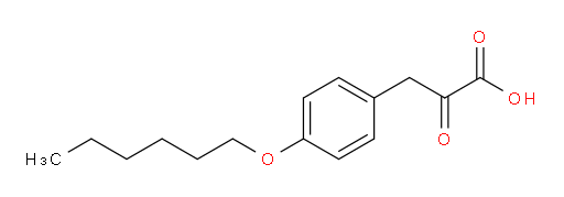 3-(4-(hexyloxy)phenyl)-2-oxopropanoic acid