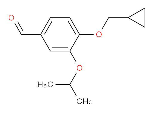 4-(cyclopropylmethoxy)-3-isopropoxybenzaldehyde