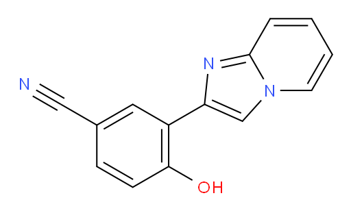 4-hydroxy-3-(imidazo[1,2-a]pyridin-2-yl)benzonitrile