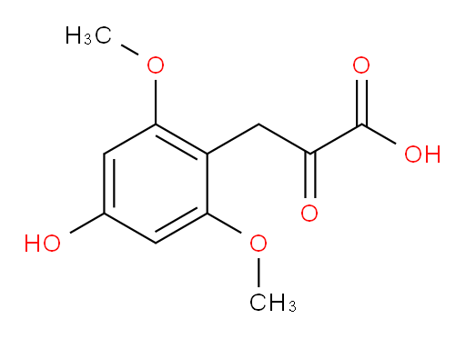 3-(4-hydroxy-2,6-dimethoxyphenyl)-2-oxopropanoic acid