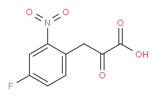 3-(4-fluoro-2-nitrophenyl)-2-oxopropanoic acid