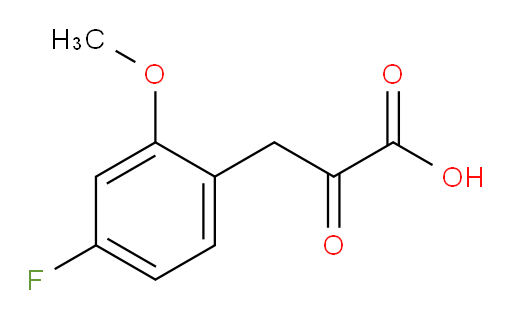 3-(4-fluoro-2-methoxyphenyl)-2-oxopropanoic acid