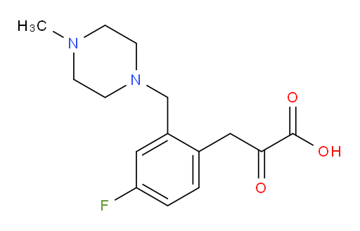 3-(4-fluoro-2-((4-methylpiperazin-1-yl)methyl)phenyl)-2-oxopropanoic acid