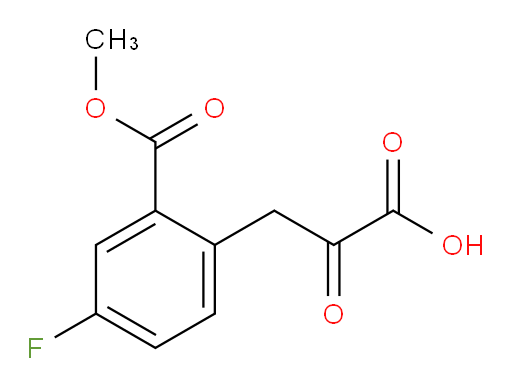 3-(4-fluoro-2-(methoxycarbonyl)phenyl)-2-oxopropanoic acid