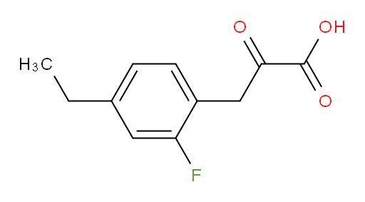3-(4-ethyl-2-fluorophenyl)-2-oxopropanoic acid