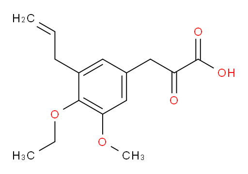3-(3-allyl-4-ethoxy-5-methoxyphenyl)-2-oxopropanoic acid
