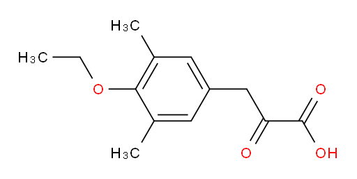 3-(4-ethoxy-3,5-dimethylphenyl)-2-oxopropanoic acid