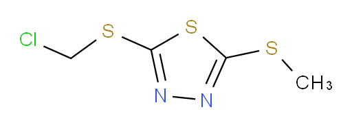 2-((chloromethyl)thio)-5-(methylthio)-1,3,4-thiadiazole