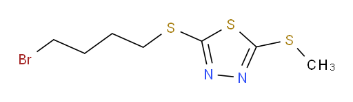 2-((4-bromobutyl)thio)-5-(methylthio)-1,3,4-thiadiazole