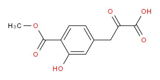 3-(3-hydroxy-4-(methoxycarbonyl)phenyl)-2-oxopropanoic acid