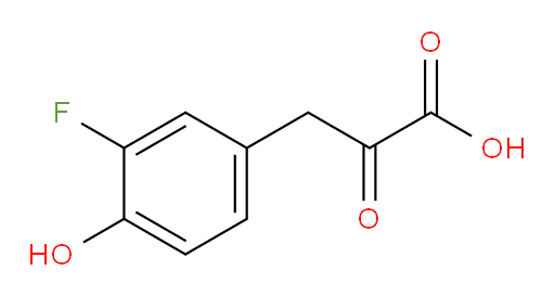 3-(3-fluoro-4-hydroxyphenyl)-2-oxopropanoic acid