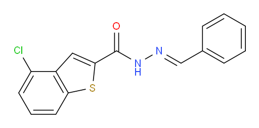 (E)-N'-benzylidene-4-chlorobenzo[b]thiophene-2-carbohydrazide