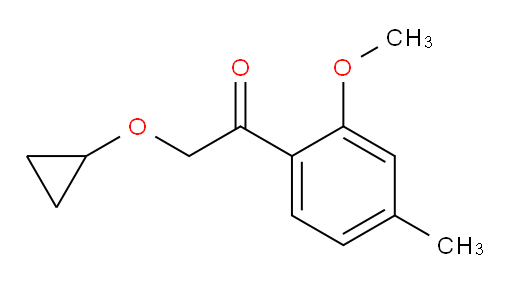 2-cyclopropoxy-1-(2-methoxy-4-methylphenyl)ethanone
