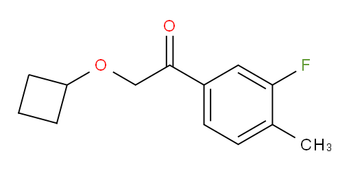 2-cyclobutoxy-1-(3-fluoro-4-methylphenyl)ethanone