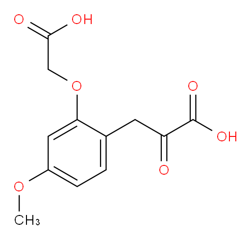 3-(2-(carboxymethoxy)-4-methoxyphenyl)-2-oxopropanoic acid