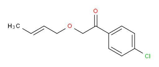 (E)-2-(but-2-en-1-yloxy)-1-(4-chlorophenyl)ethanone