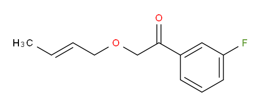 (E)-2-(but-2-en-1-yloxy)-1-(3-fluorophenyl)ethanone