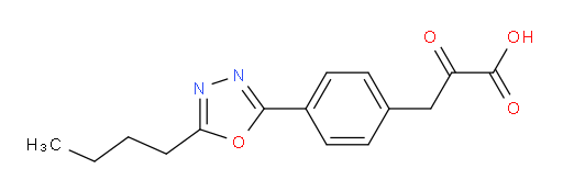3-(4-(5-butyl-1,3,4-oxadiazol-2-yl)phenyl)-2-oxopropanoic acid