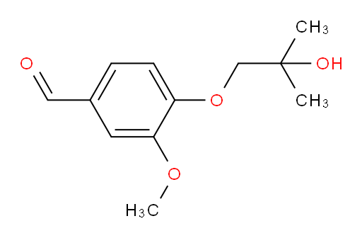 4-(2-hydroxy-2-methylpropoxy)-3-methoxybenzaldehyde