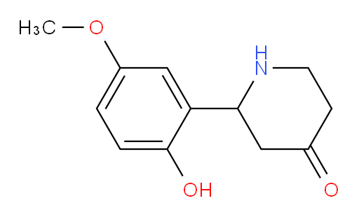 2-(2-hydroxy-5-methoxyphenyl)piperidin-4-one