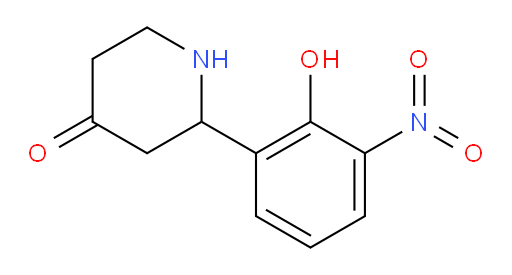 2-(2-hydroxy-3-nitrophenyl)piperidin-4-one