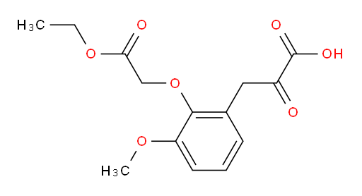 3-(2-(2-ethoxy-2-oxoethoxy)-3-methoxyphenyl)-2-oxopropanoic acid
