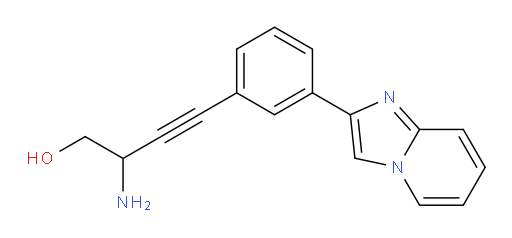 2-amino-4-(3-(imidazo[1,2-a]pyridin-2-yl)phenyl)but-3-yn-1-ol
