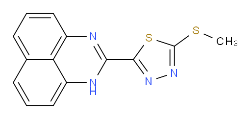 2-(methylthio)-5-(1H-perimidin-2-yl)-1,3,4-thiadiazole