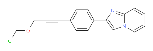 2-(4-(3-(chloromethoxy)prop-1-yn-1-yl)phenyl)imidazo[1,2-a]pyridine
