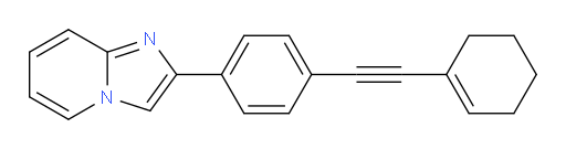 2-(4-(cyclohex-1-en-1-ylethynyl)phenyl)imidazo[1,2-a]pyridine