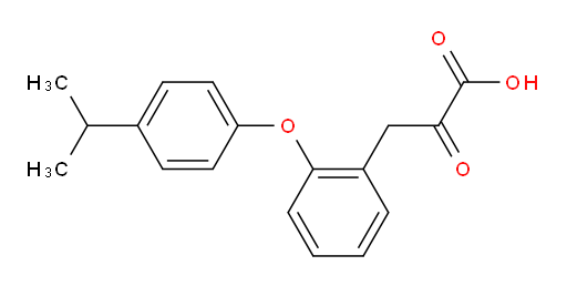 3-(2-(4-isopropylphenoxy)phenyl)-2-oxopropanoic acid