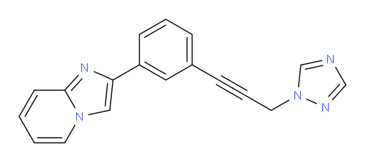 2-(3-(3-(1H-1,2,4-triazol-1-yl)prop-1-yn-1-yl)phenyl)imidazo[1,2-a]pyridine