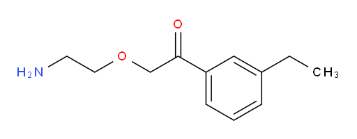 2-(2-aminoethoxy)-1-(3-ethylphenyl)ethanone