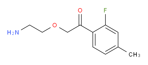 2-(2-aminoethoxy)-1-(2-fluoro-4-methylphenyl)ethanone