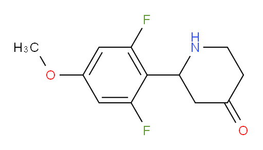 2-(2,6-difluoro-4-methoxyphenyl)piperidin-4-one