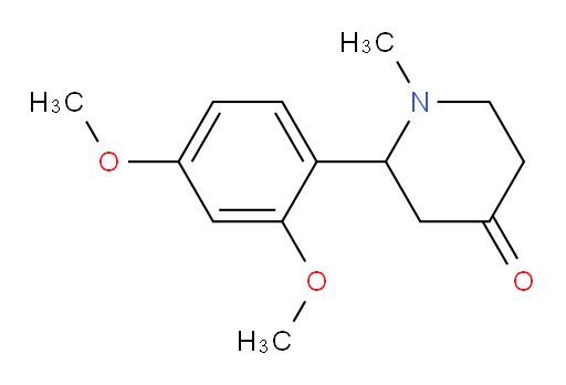 2-(2,4-dimethoxyphenyl)-1-methylpiperidin-4-one