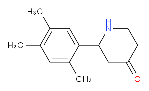 2-(2,4,5-trimethylphenyl)piperidin-4-one