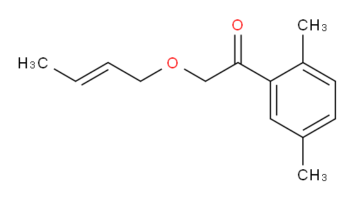 (E)-2-(but-2-en-1-yloxy)-1-(2,5-dimethylphenyl)ethanone