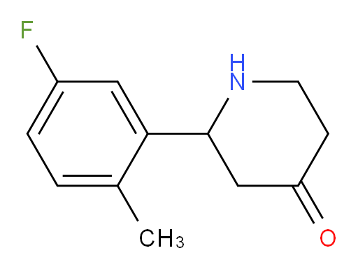 2-(5-fluoro-2-methylphenyl)piperidin-4-one