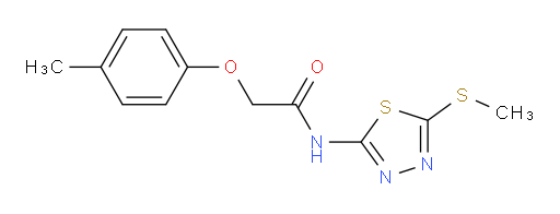 N-(5-(methylthio)-1,3,4-thiadiazol-2-yl)-2-(p-tolyloxy)acetamide