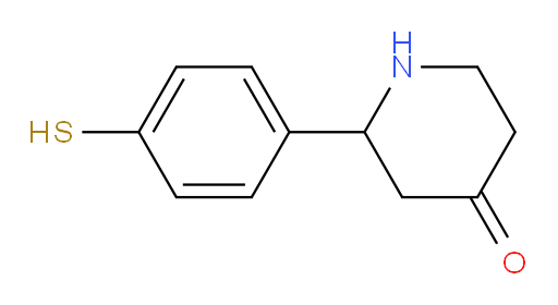 2-(4-mercaptophenyl)piperidin-4-one