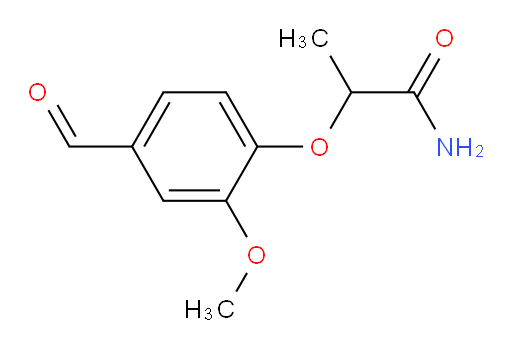 2-(4-formyl-2-methoxyphenoxy)propanamide