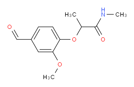 2-(4-formyl-2-methoxyphenoxy)-N-methylpropanamide