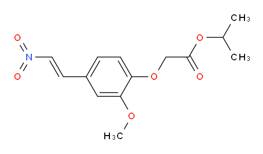 (E)-isopropyl 2-(2-methoxy-4-(2-nitrovinyl)phenoxy)acetate