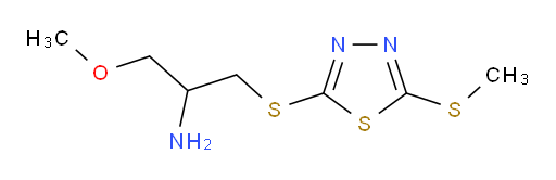1-methoxy-3-((5-(methylthio)-1,3,4-thiadiazol-2-yl)thio)propan-2-amine